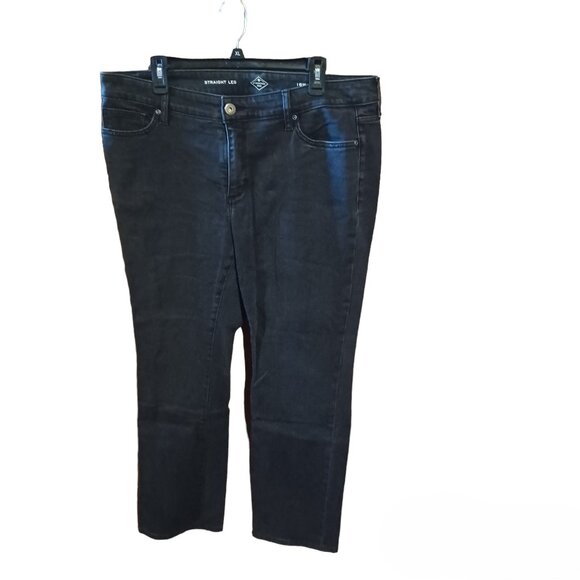 St. John's Bay Denim - St. John's Bay Straight Leg Jeans Black EUC